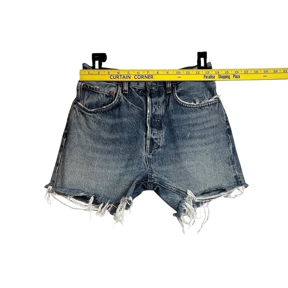 AGOLDE High Waisted Cut Off Jeans, Size 26 - Picture 3 of 6